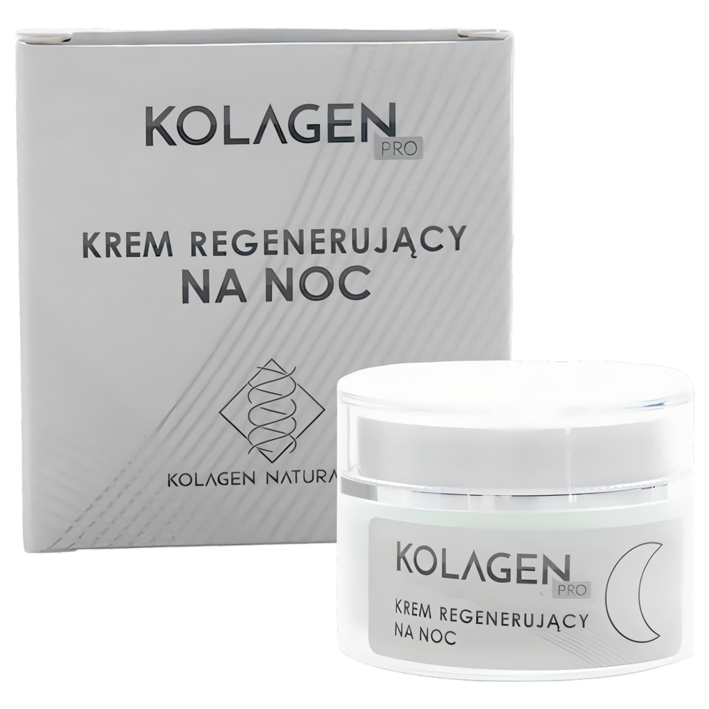Krem regenerujący do twarzy na noc Kolagen PRO - 50 ml