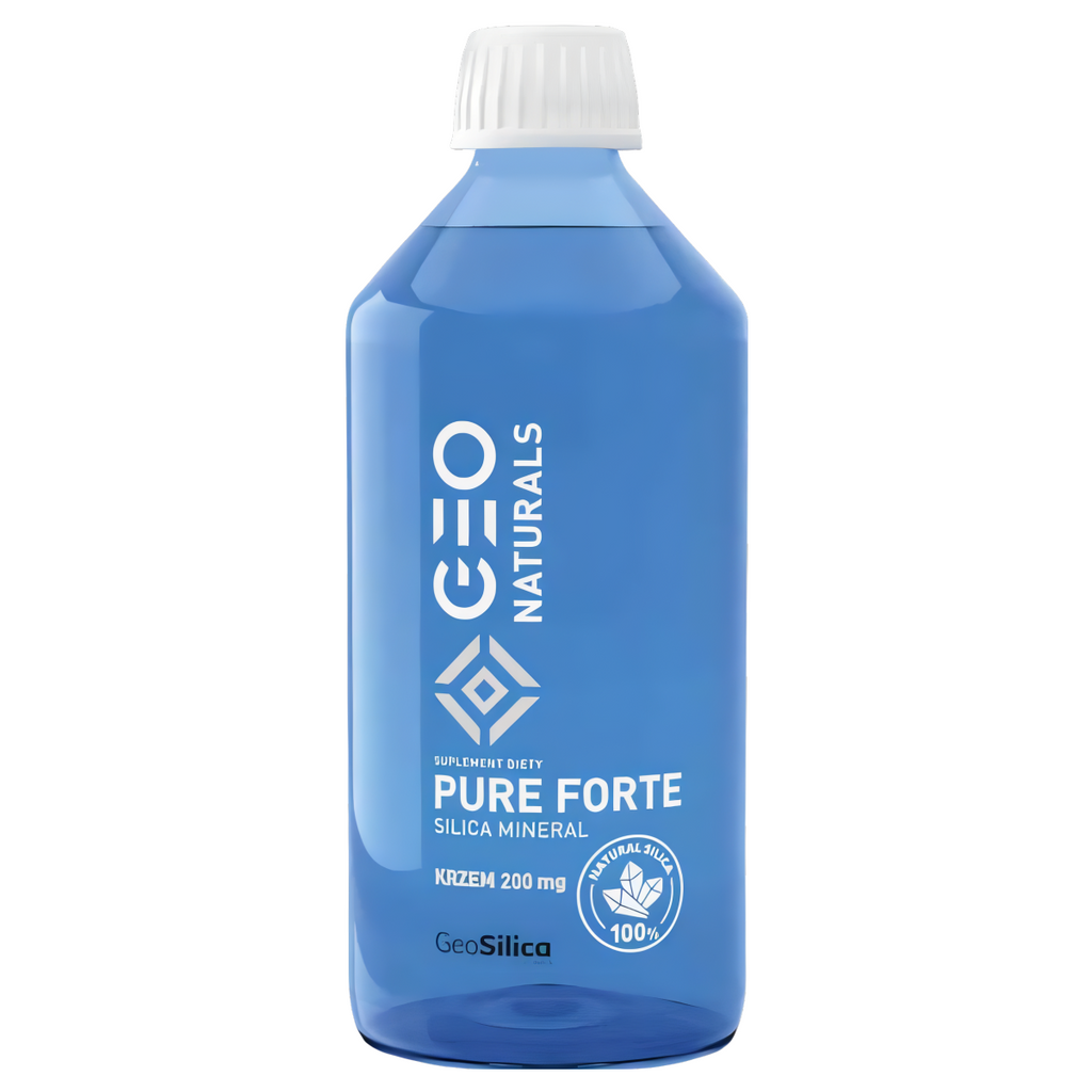 Krzem 200 mg Geonaturals PURE SILICA FORTE Aliness - Pierwiastek życia - 500 ml