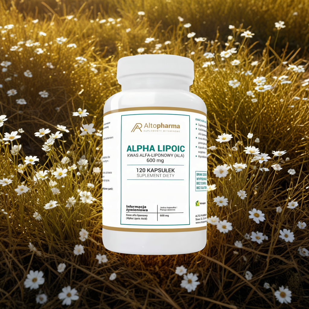 Kwas Alfa-Liponowy Alpha Lipolic (ALA) 600 mg Alto Pharma - 120 kapsułek