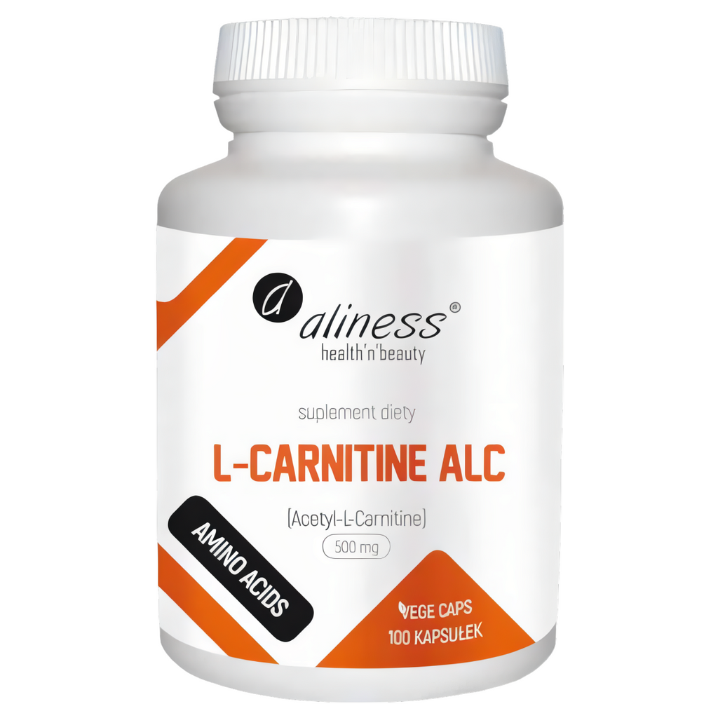 L-Carnitine ALC 500 mg Aliness - Transport kwasów tłuszczowych - 100 kapsułek