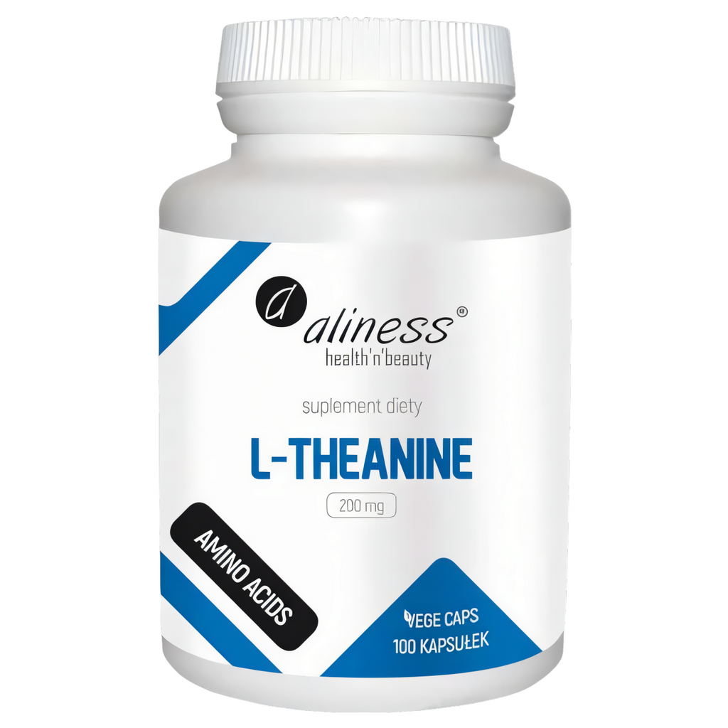 L-Theanine 200 mg Aliness - Wyciszenie dla organizmu - 100 kapsułek