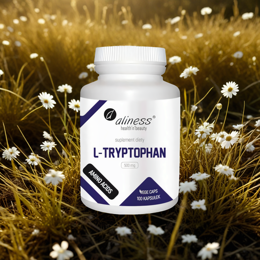 L-Tryptophan 500 mg Aliness - Równowaga psychiczna - 100 kapsułek