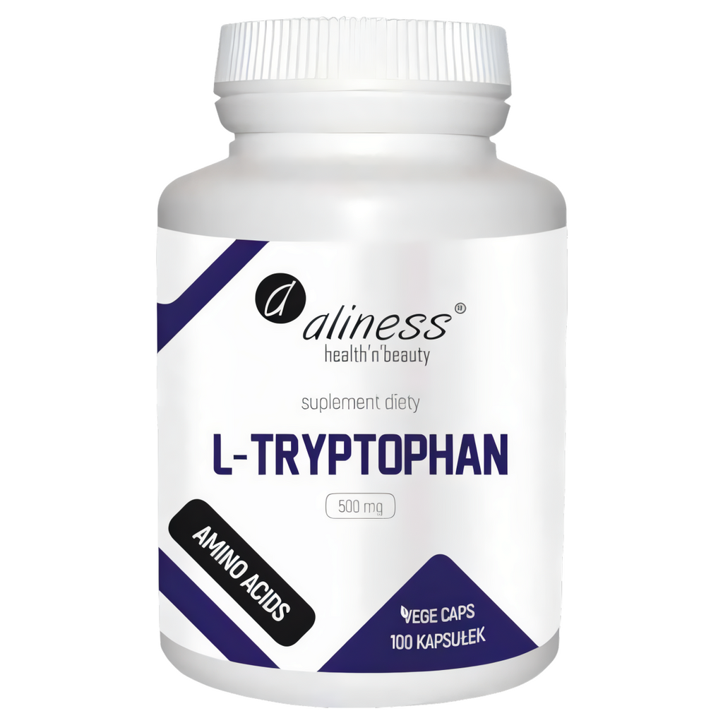 L-Tryptophan 500 mg Aliness - Równowaga psychiczna - 100 kapsułek