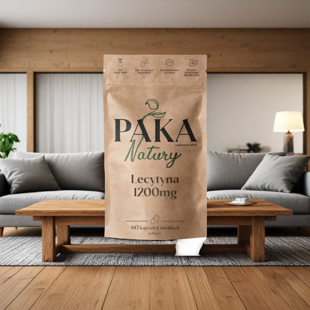Lecytyna Paka Natury - Wsparcie pamięci i koncentracji 1200 mg - 60 kapsułek