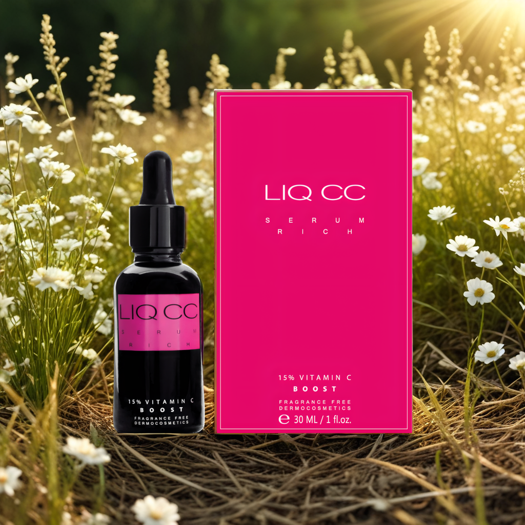 LIQ CC Serum Rich 15% Vitamin C BOOST Liqpharm - Serum rozświetlające dla skóry suchej - 30 ml