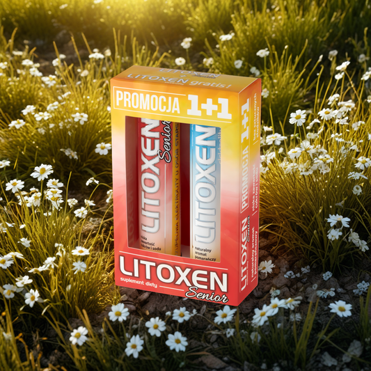 Litoxen Senior Xenico Pharma - Elektrolity - 2 x 20 tabletek musujących