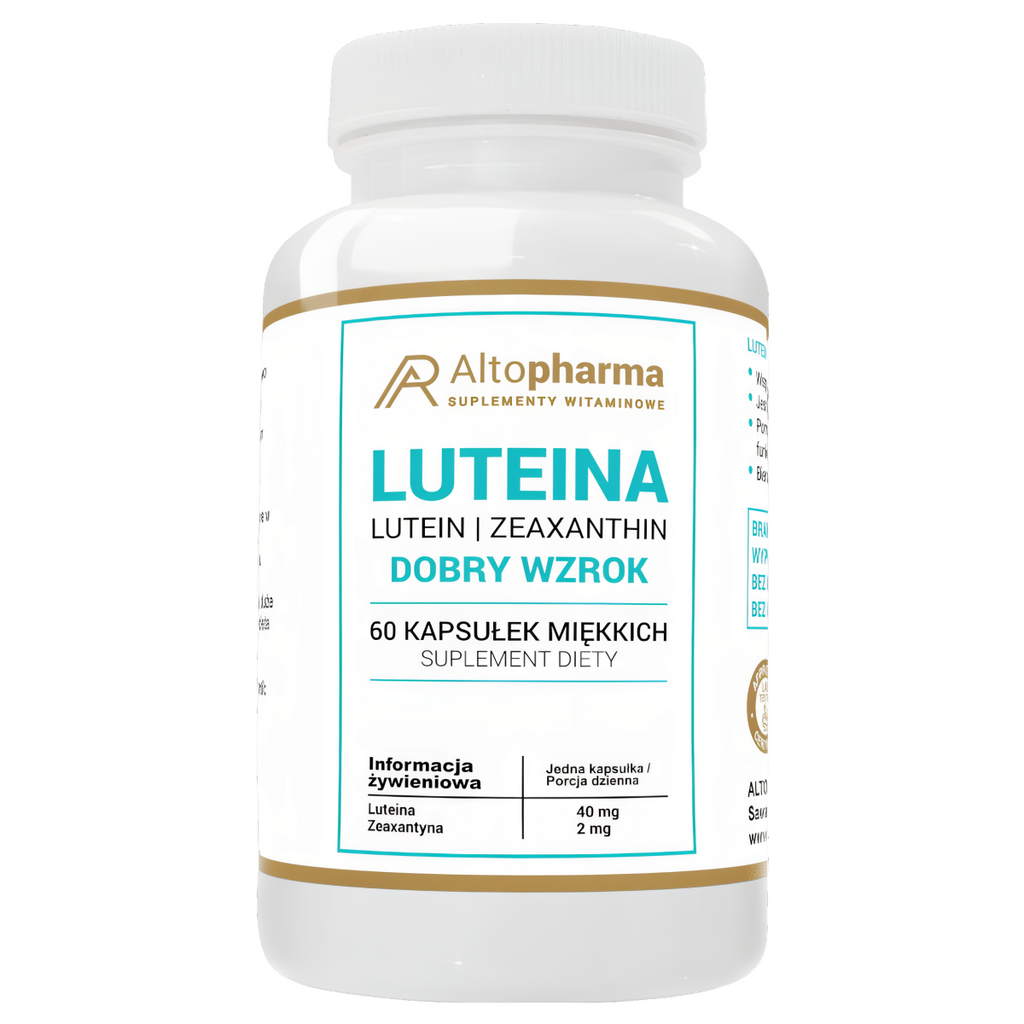 Luteina 40 mg Alto Pharma - Wspiera Twój dobry wzrok - 60 kapsułek