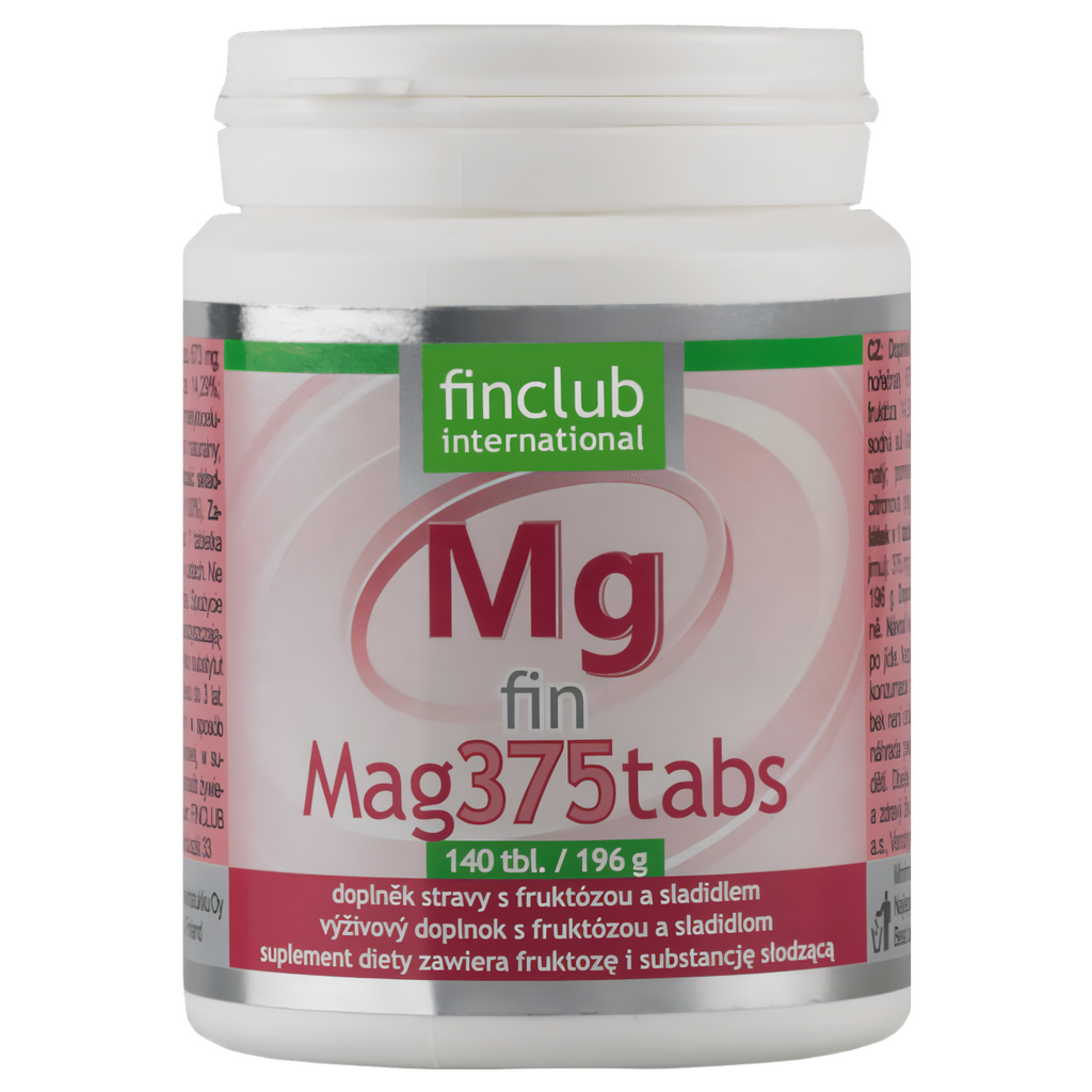 Mag375tabs Finclub - Magnez z Morza Martwego - 140 tabletek