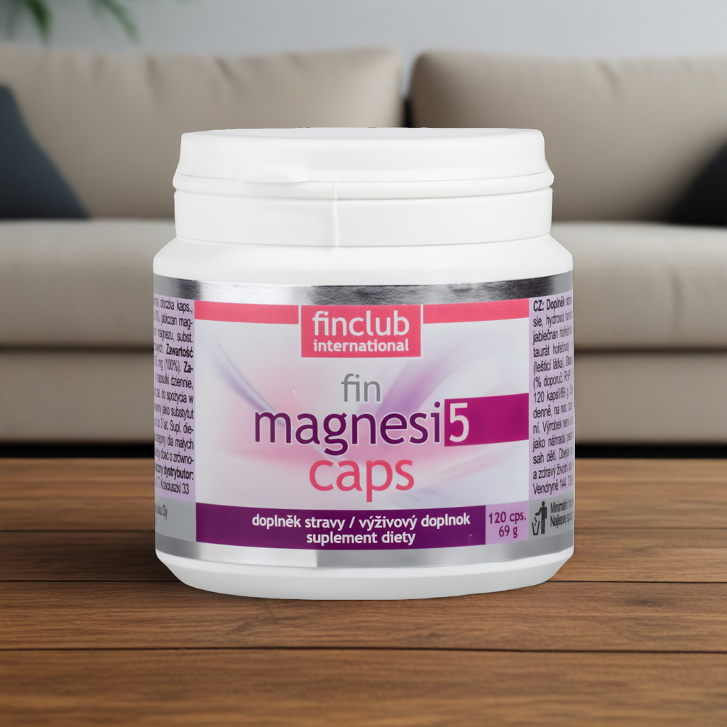 Magnesi5caps Finclub - Pięć form magnezu - 120 kapsułek