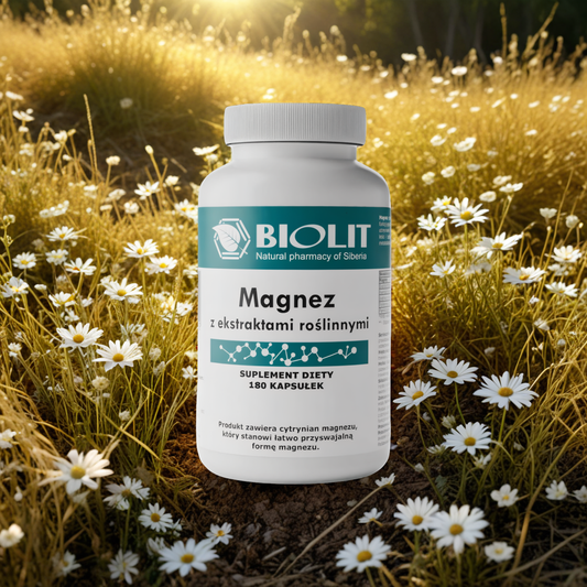 Magnez Biolit - Cytrynian magnezu - 180 kapsułek