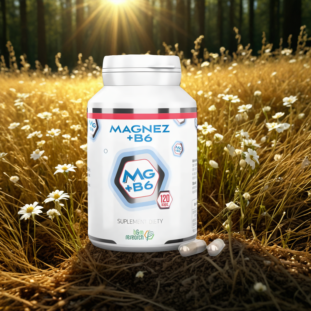 Magnez + Witamina B6 Botamed - Wsparcie układu nerwowego - 120 kapsułek