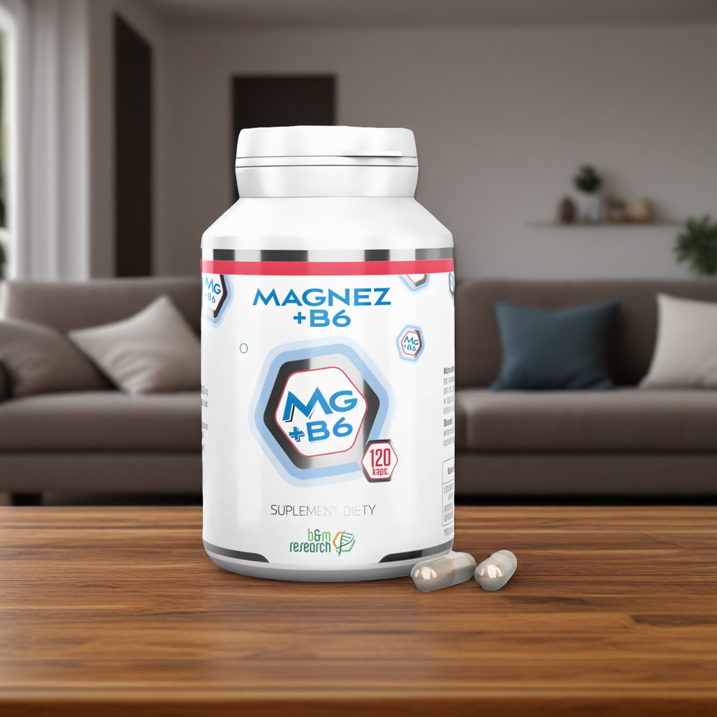Magnez + Witamina B6 Botamed - Wsparcie układu nerwowego - 120 kapsułek