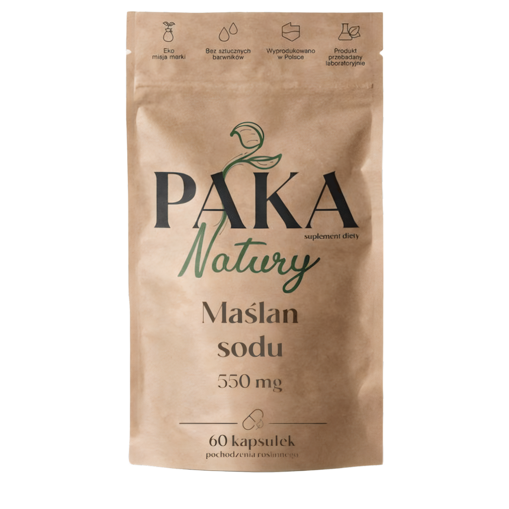 Maślan sodu Paka Natury - Na jelita - 60 kapsułek