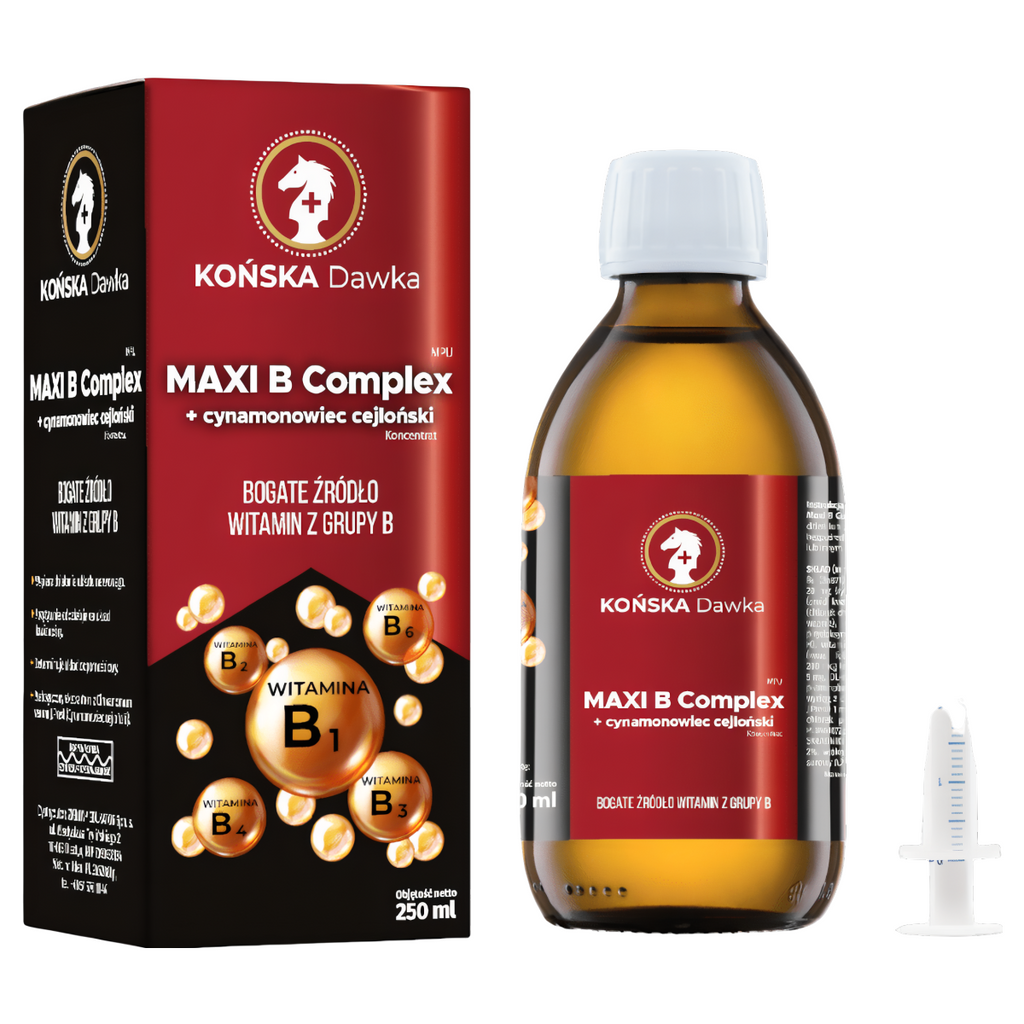 MAXI B Complex Końska Dawka - Cynamonowiec cejloński - 125 ml