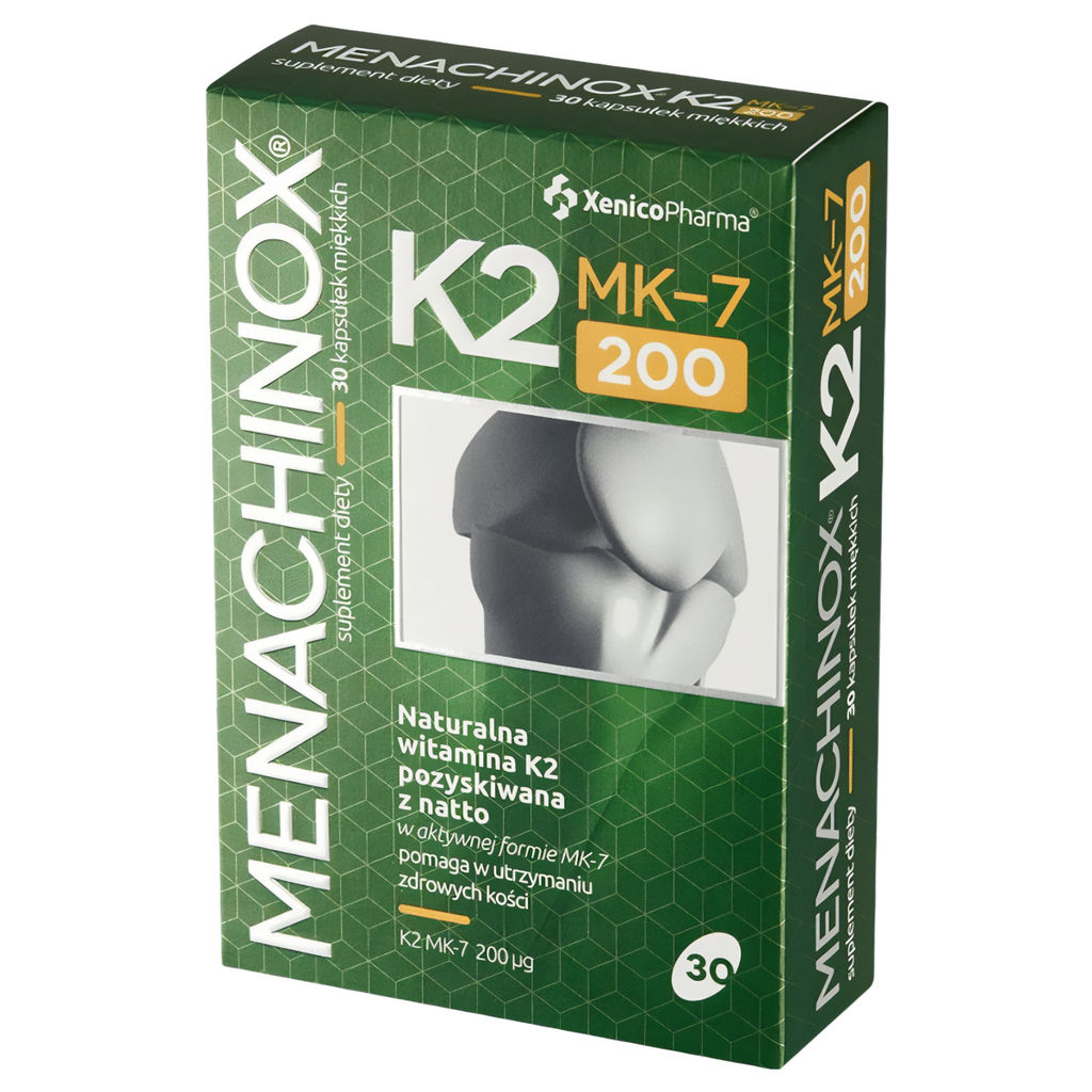Menachinox K2 200 Xenico Pharma - Witamina K2 (MK-7) - 30 kapsułek