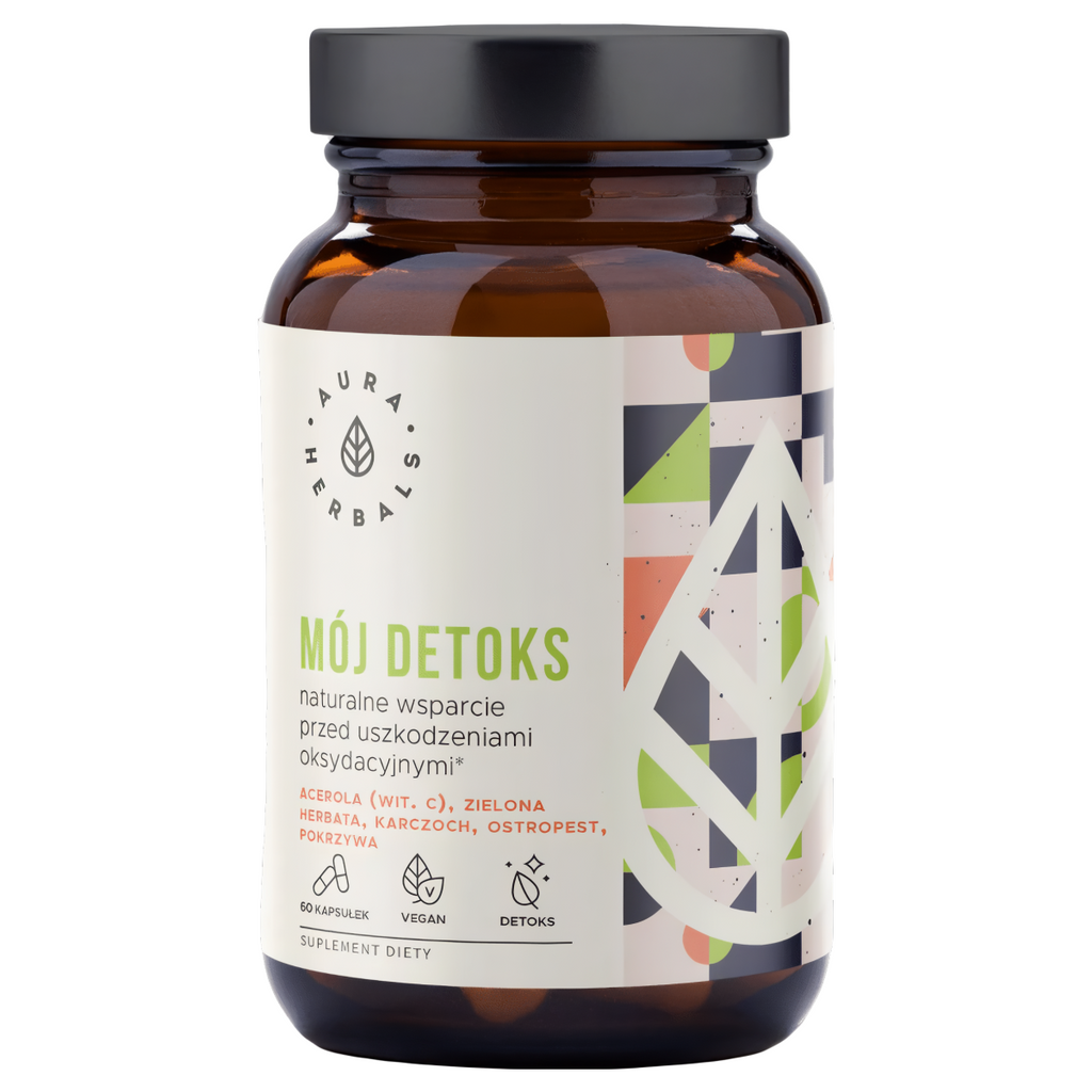 Mój Detoks Aura Herbals - Naturalne wsparcie podczas oczyszczania organizmu - 60 kapsułek