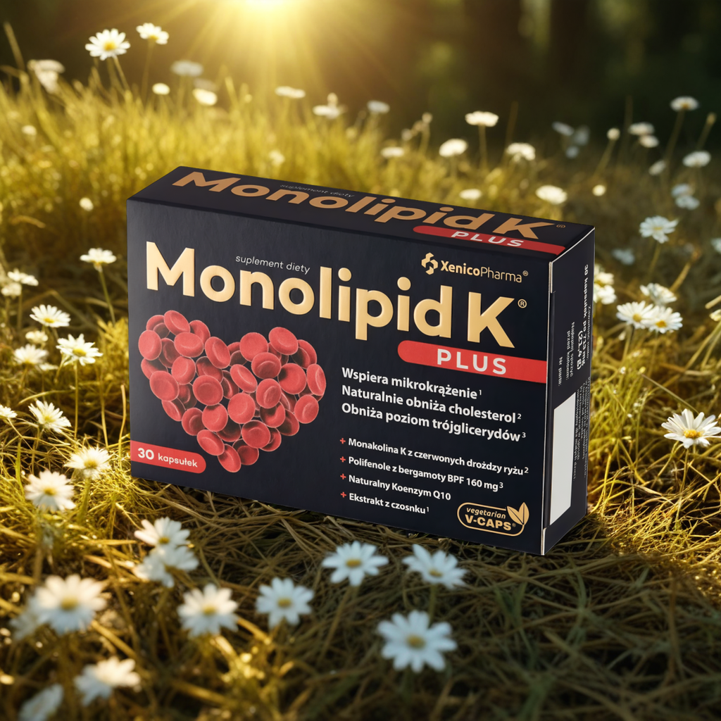 Monolipid K Plus Xenico Pharma - Prawidłowy cholesterol - 30 kapsułek
