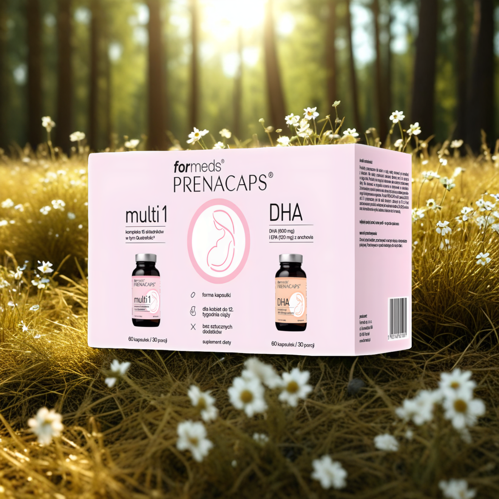 Multi 1 DHA Prenacaps Formeds - Wsparcie w I trymestrze - 2x 60 kapsułek