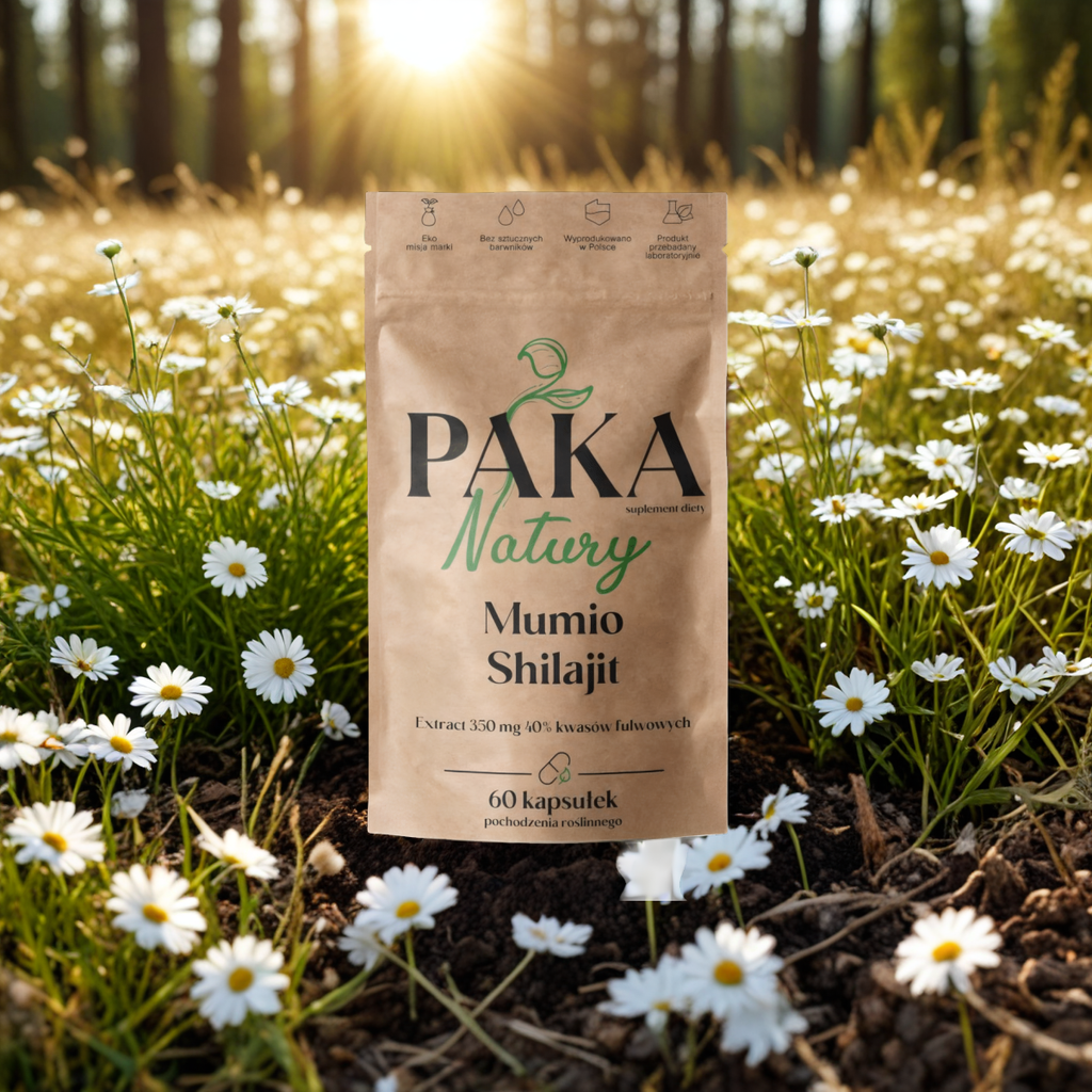 Mumio Shilajit Paka Natury - Wsparcie organizmu - 60 kapsułek