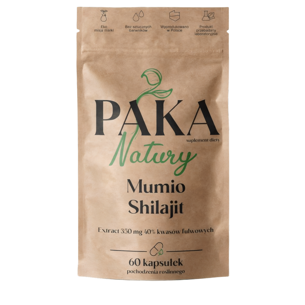 Mumio Shilajit Paka Natury - Wsparcie organizmu - 60 kapsułek