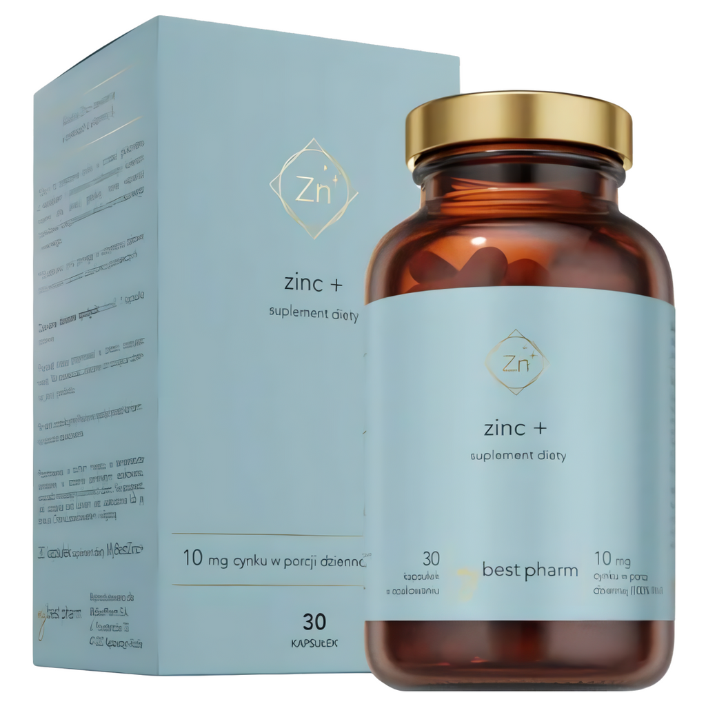 MyBest Zinc+ MyBestPharm - Dobrze przyswajalna forma cynku - 30 kapsułek