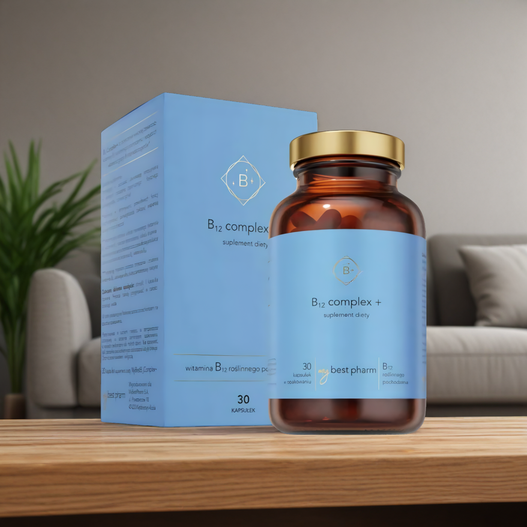 MyBestB12 Complex+ MyBestPharm - Kompozycja witamin z grupy B - 30 kapsułek