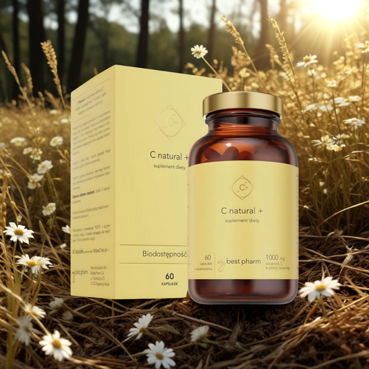 MyBestC Natural+ 1000mg MyBestPharm - Naturalne źródło witaminy C - 30 kapsułek