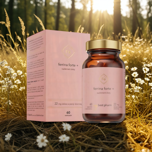 MyBestFerrina Forte+ MyBestPharm - Połączenie organicznych form żelaza - 60 kapsułek