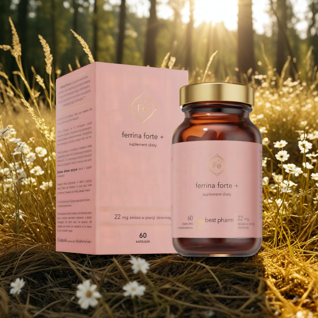 MyBestFerrina Forte+ MyBestPharm - Połączenie organicznych form żelaza - 60 kapsułek