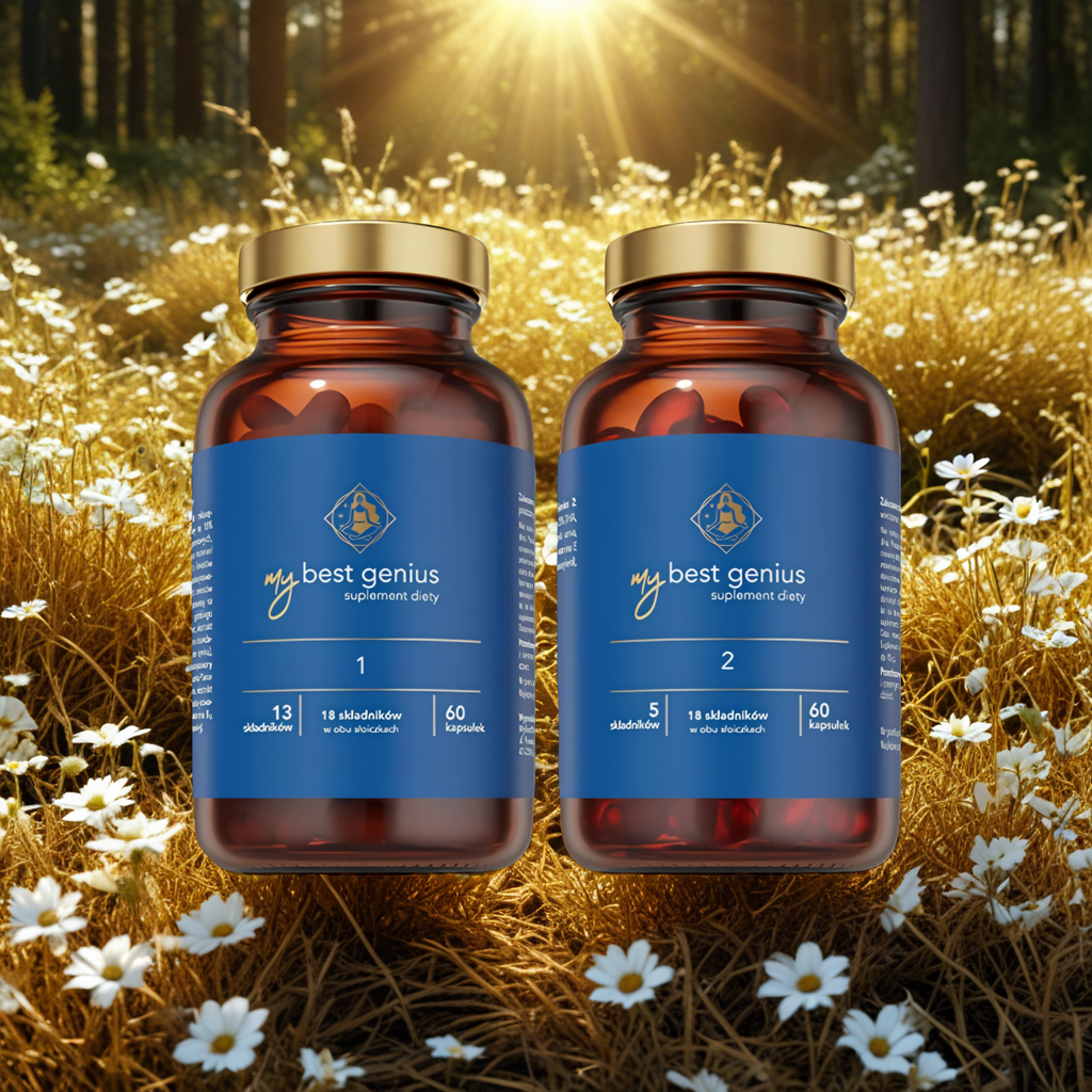MyBestGenius Wsparcie dla mózgu, wzroku i koncentracji MyBestPharm - 2 x 60 kapsułek