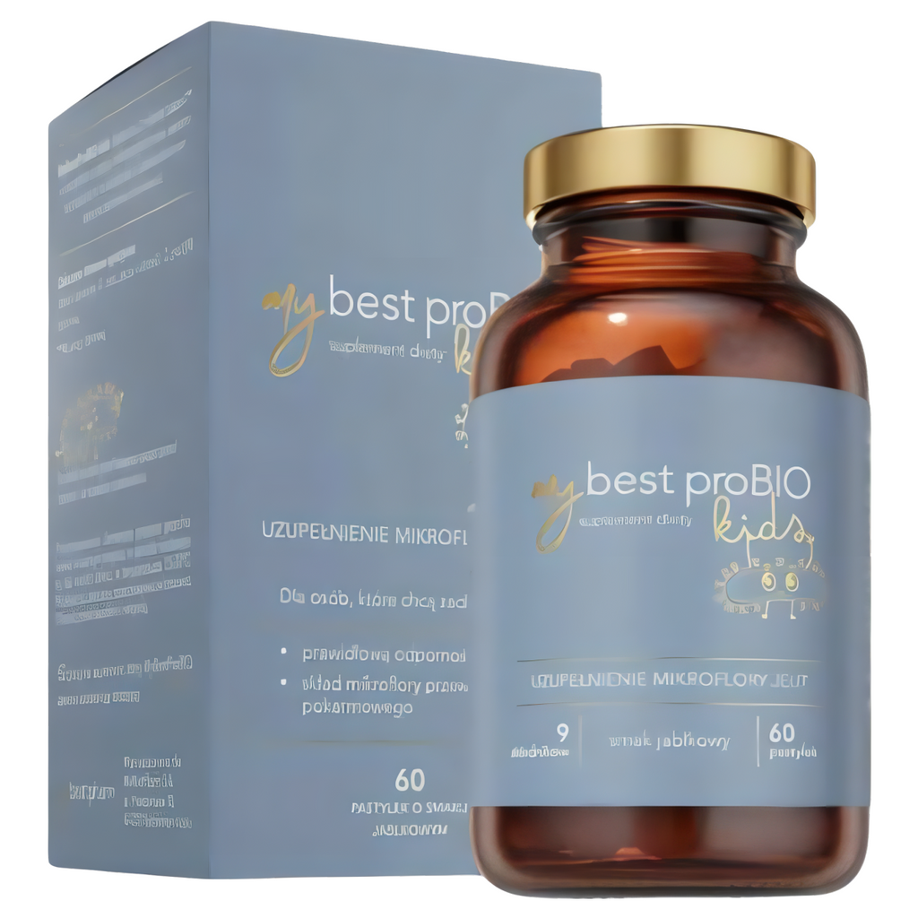 MyBestProBIO Kids MyBestPharm - Zdrowy brzuszek dziecka - 60 pastylek