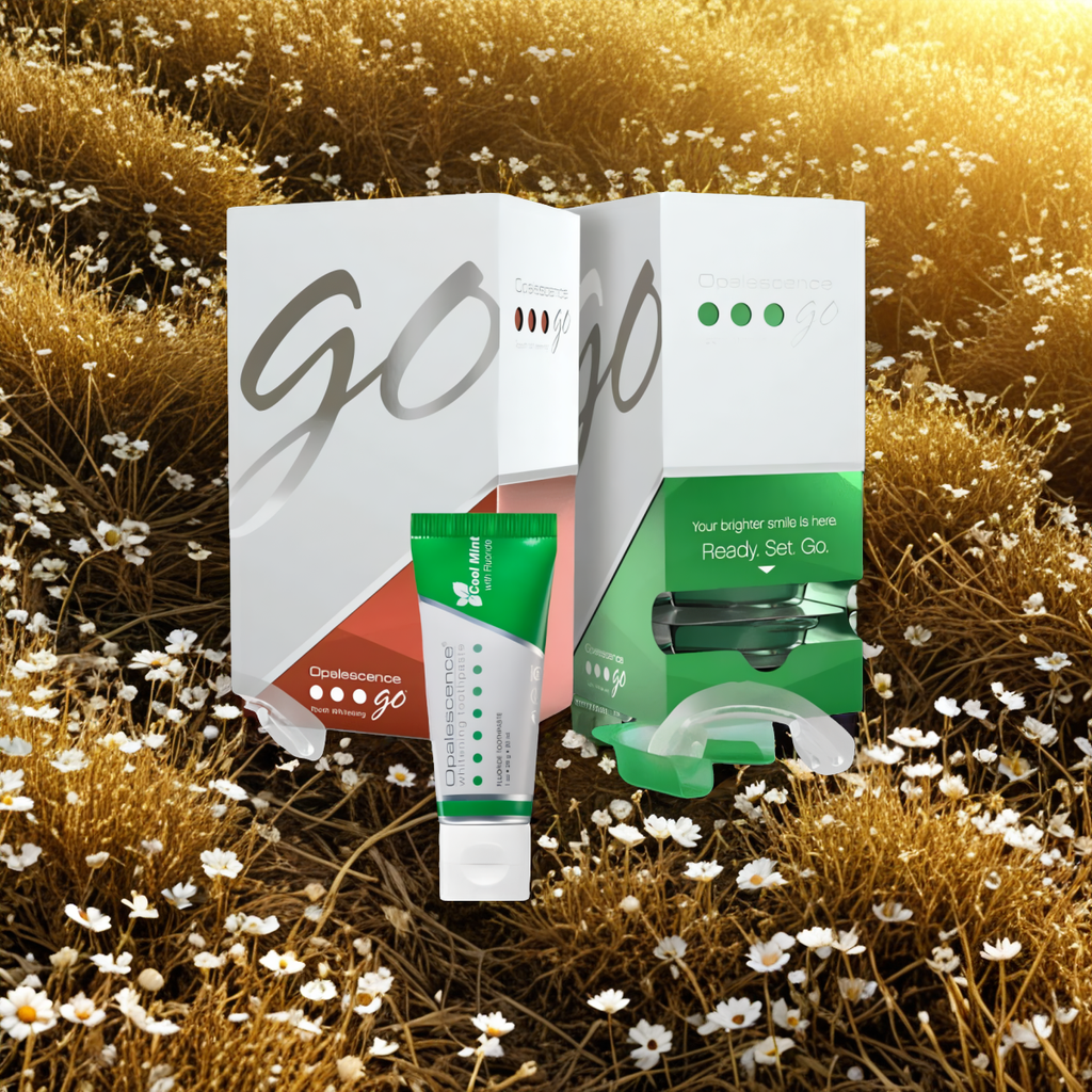 Nakładki wybielające zęby Opalescence Go 6% zestaw 10 kompletów + pasta 28 g (Smak: mieta)