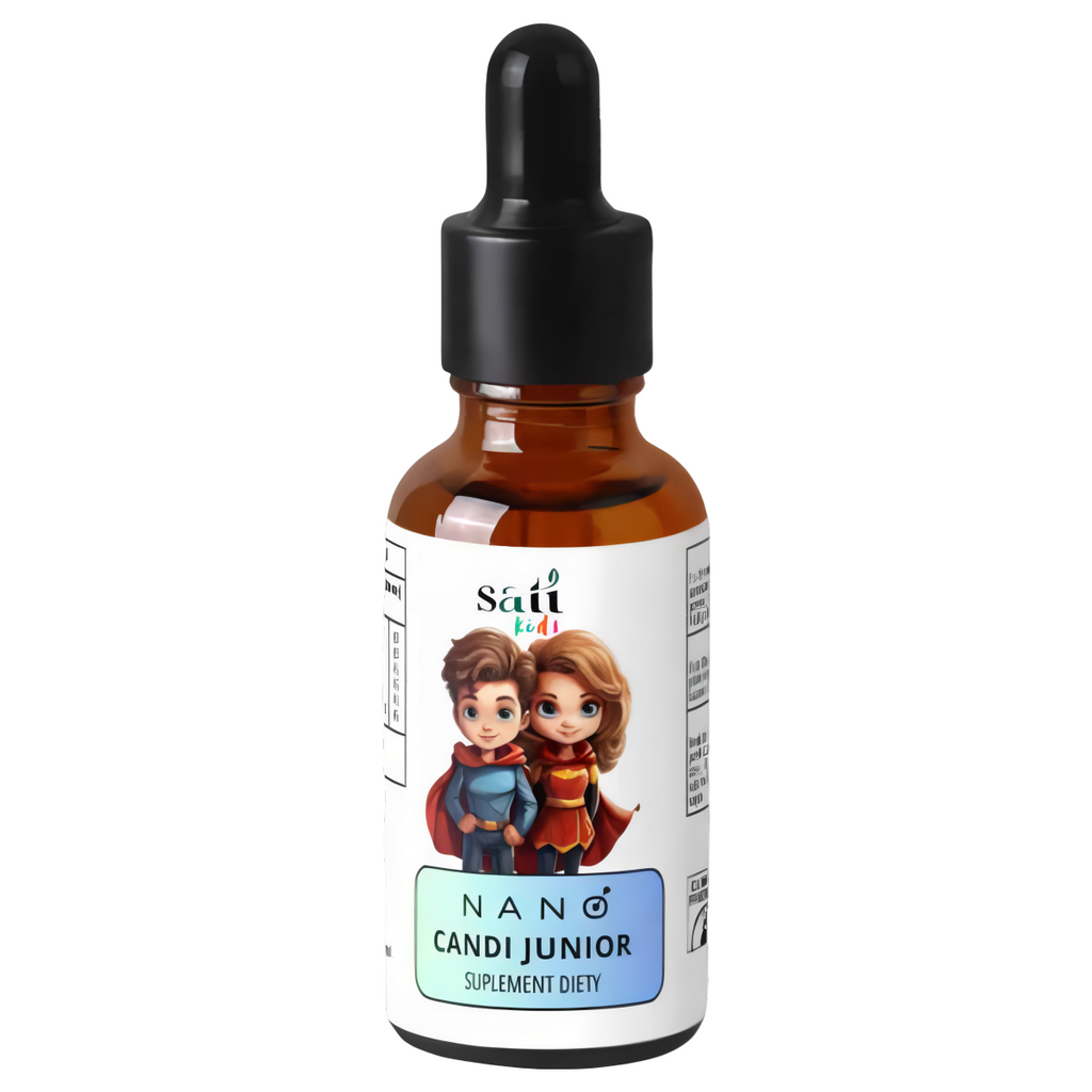 Nano Candi Junior SATI Labs - Naturalne wsparcie organizmu, dzieci bez candida - 50 ml