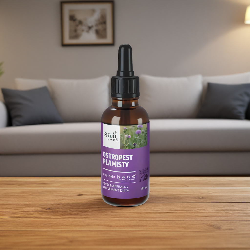 Nano Ostropest plamisty SATI Labs - Wspiera wątrobę i pracę serca - 50 ml