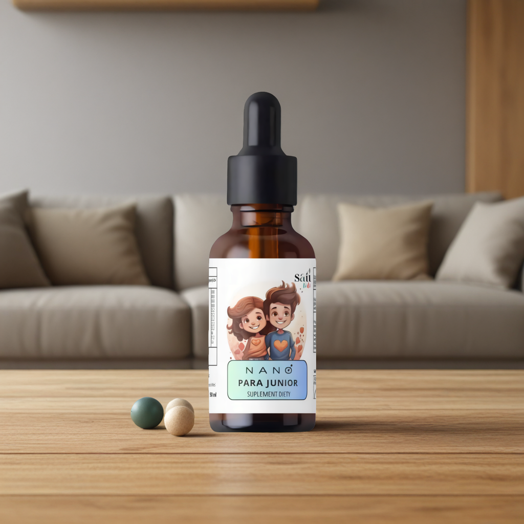 Nano Para Junior SATI Labs - Naturalne wsparcie organizmu bez pasożytów - 50 ml