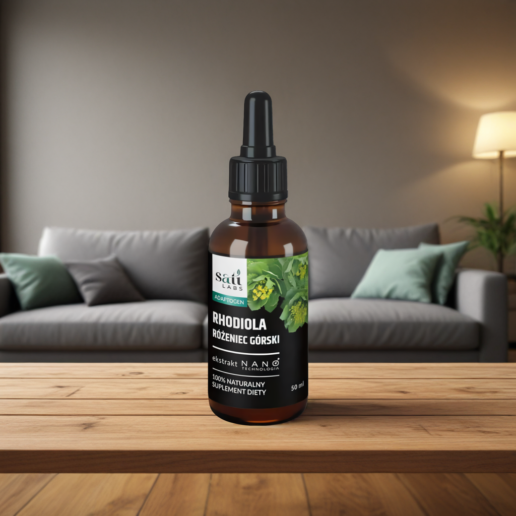 Nano Rhodiola Różeniec górski SATI Labs - Wspiera poprawę koncentracji oraz pamięci - 50 ml