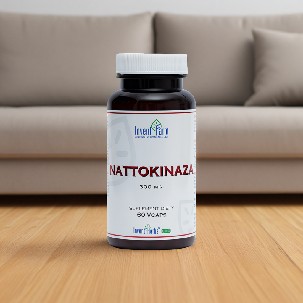Nattokinaza Invent Farm - Krążenie i serce - 60 kapsułek