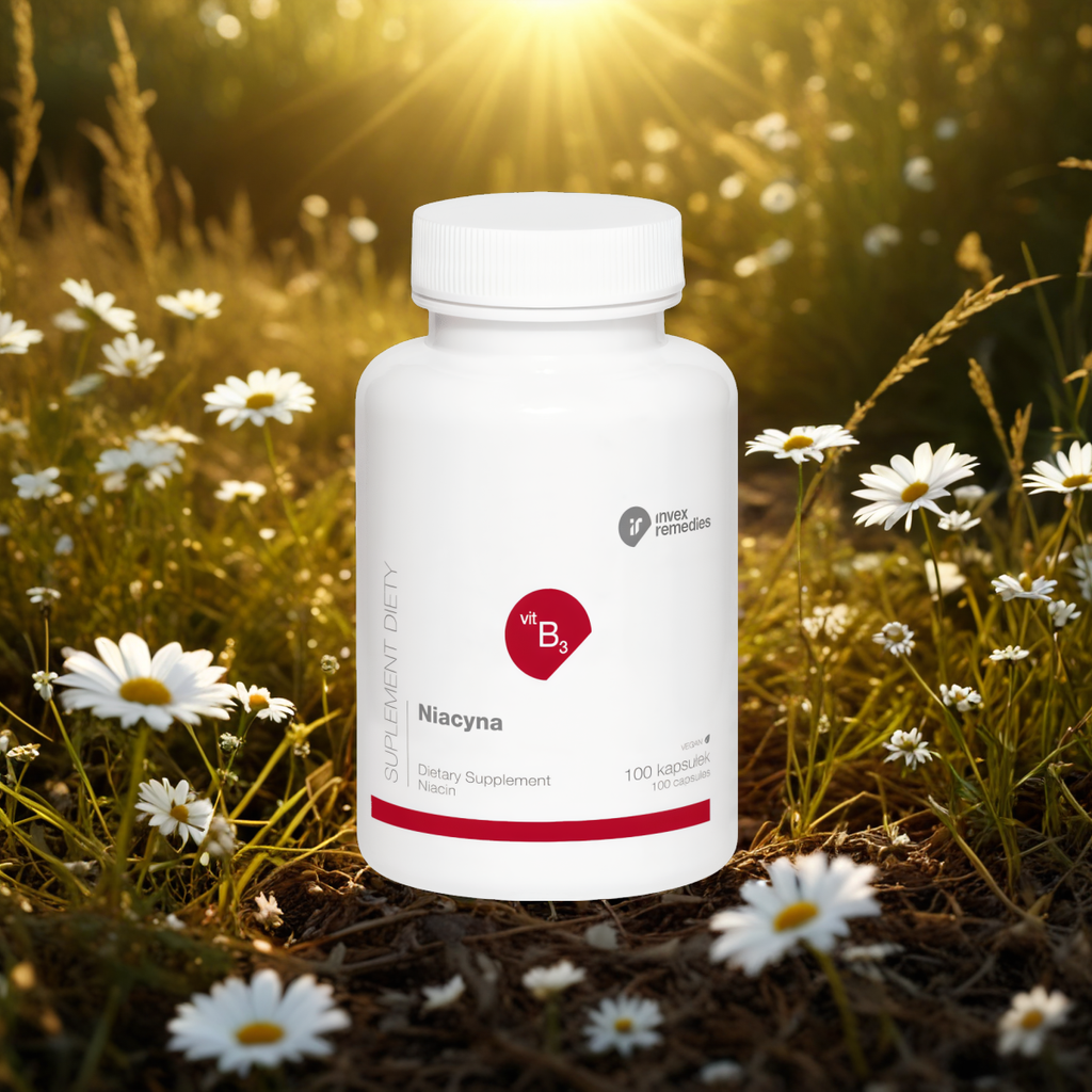Niacyna Invex Remedies - Dla wzmocnienia organizmu - 100 Kapsułek