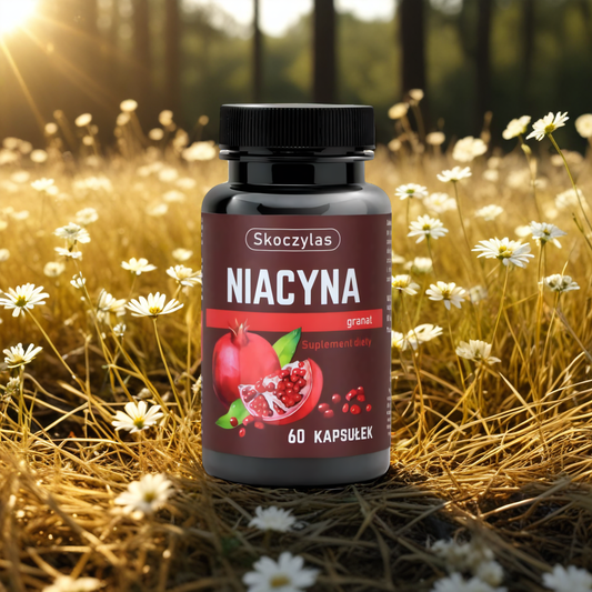 Niacyna z granatem Skoczylas - Prawidłowy metabolizm energetyczny - 60 kapsułek