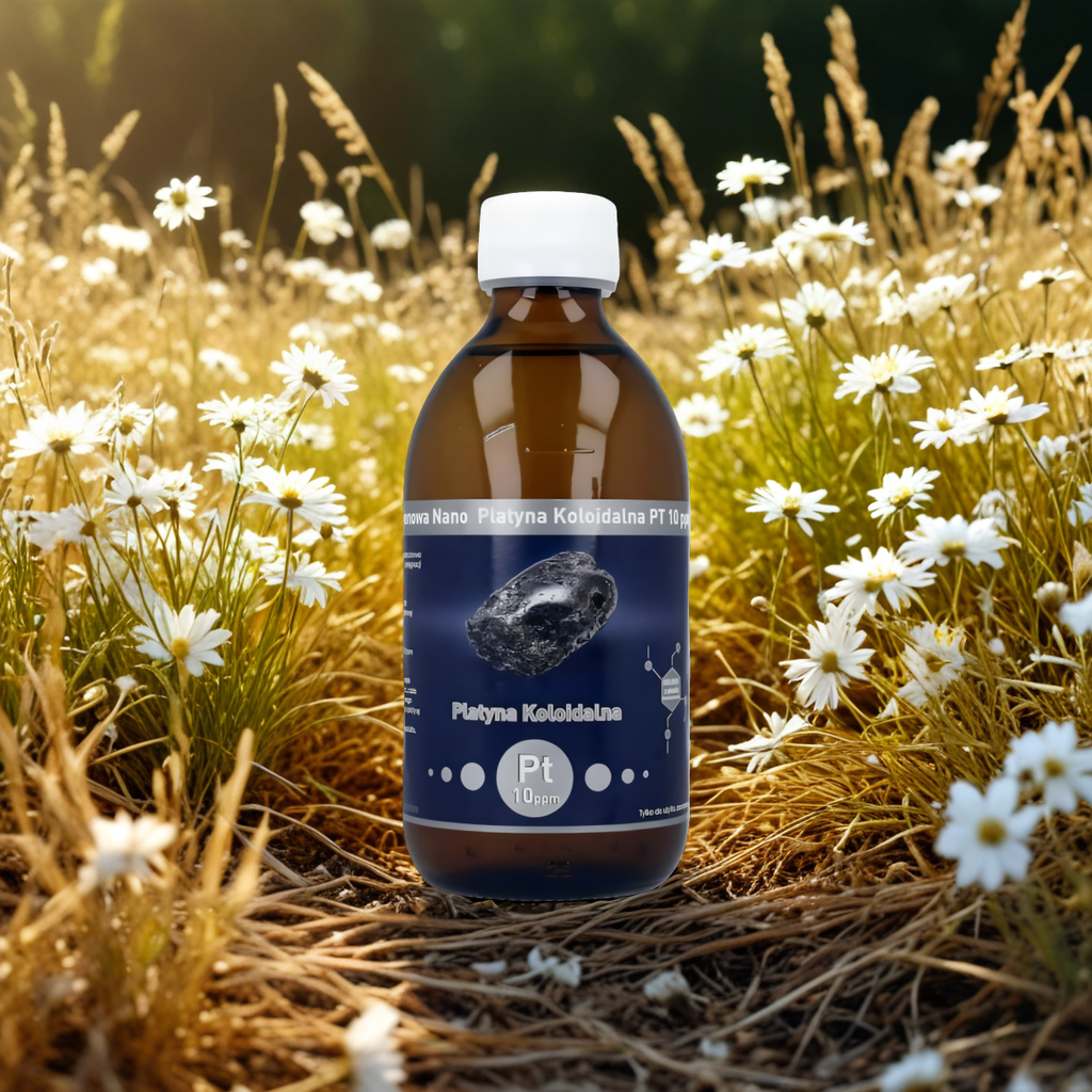 Niejonowa Nano Platyna Koloidalna Pt 10 ppm Vitacolloids - 300 ml