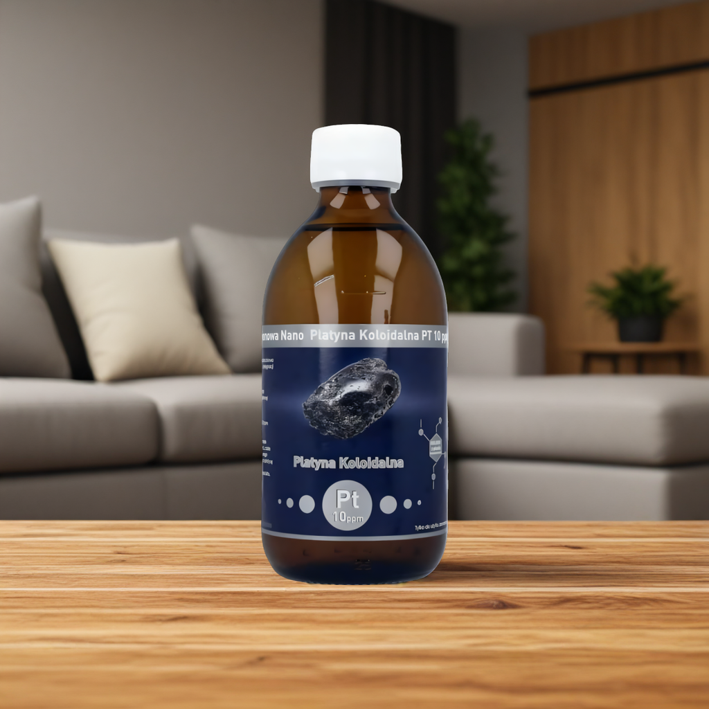 Niejonowa Nano Platyna Koloidalna Pt 10 ppm Vitacolloids - 300 ml