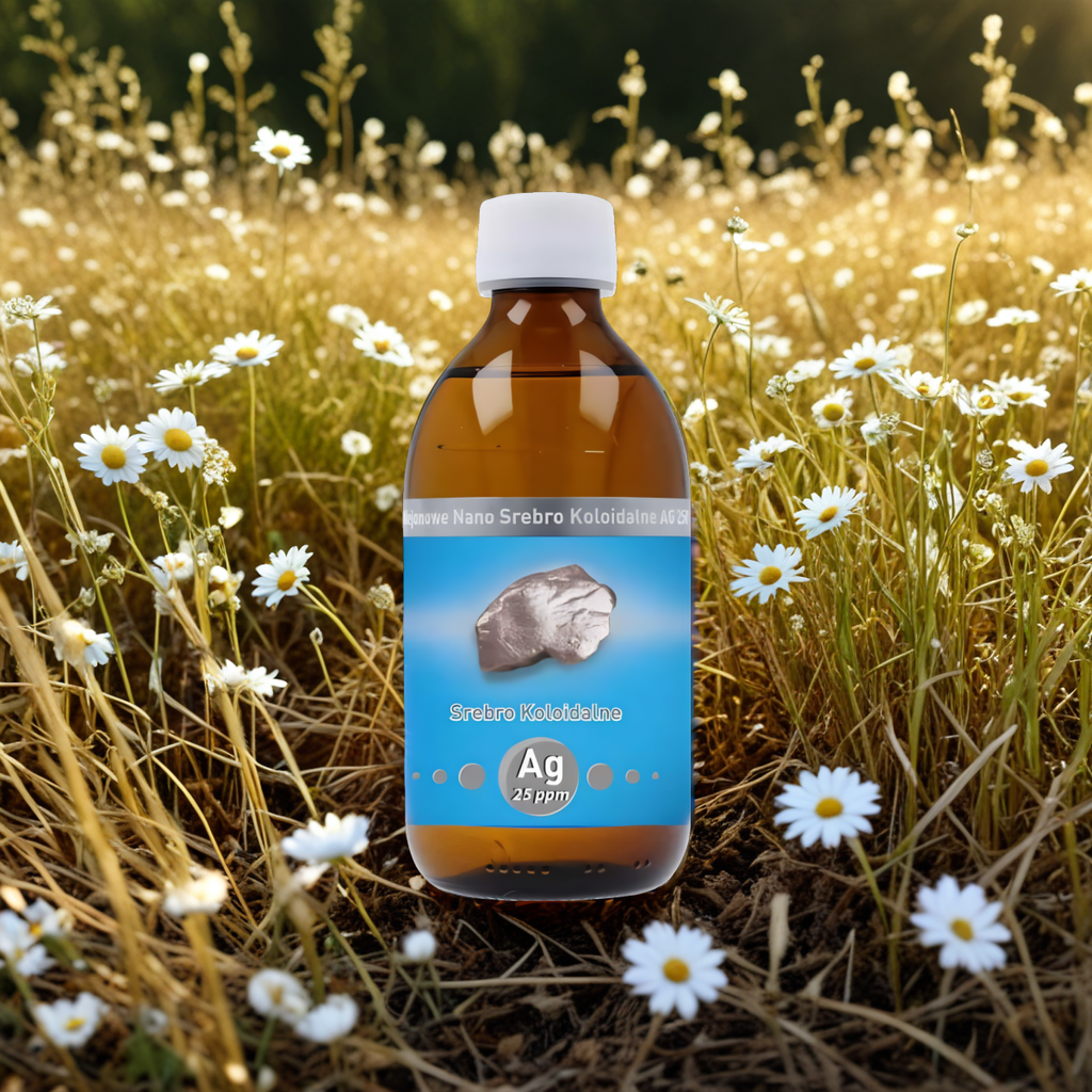 Niejonowe Nano Srebro Koloidalne AG 25 ppm Vitacolloids - 300 ml