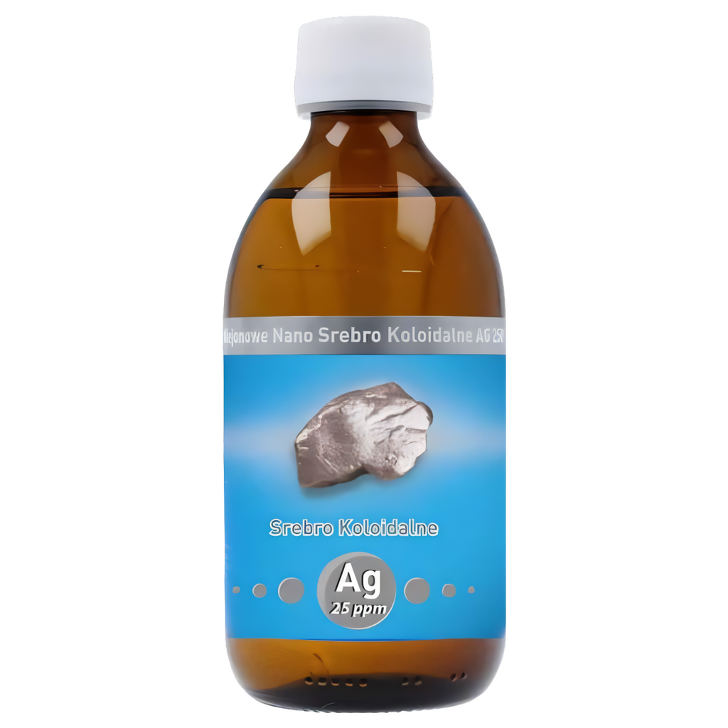 Niejonowe Nano Srebro Koloidalne AG 25 ppm Vitacolloids - 300 ml