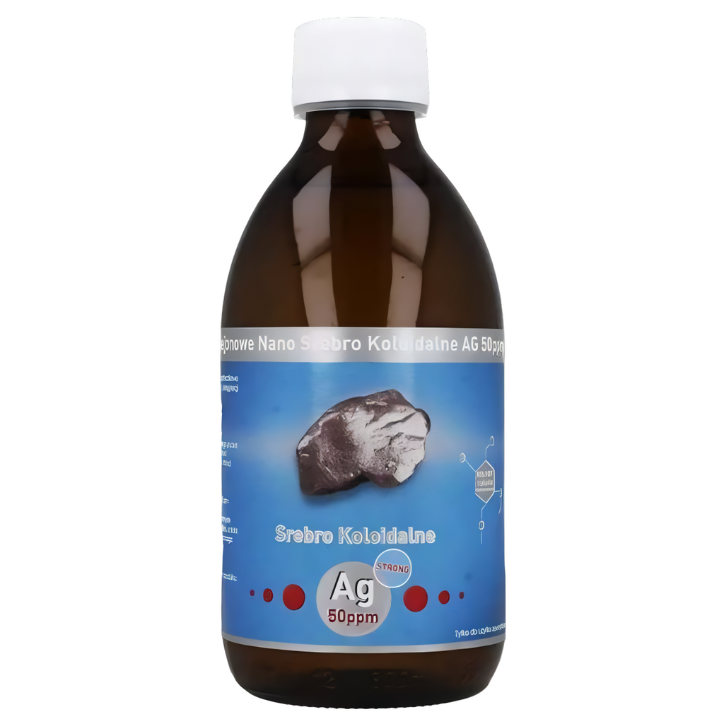 Niejonowe Nano Srebro Koloidalne Strong AG 50 ppm Vitacolloids - 300 ml