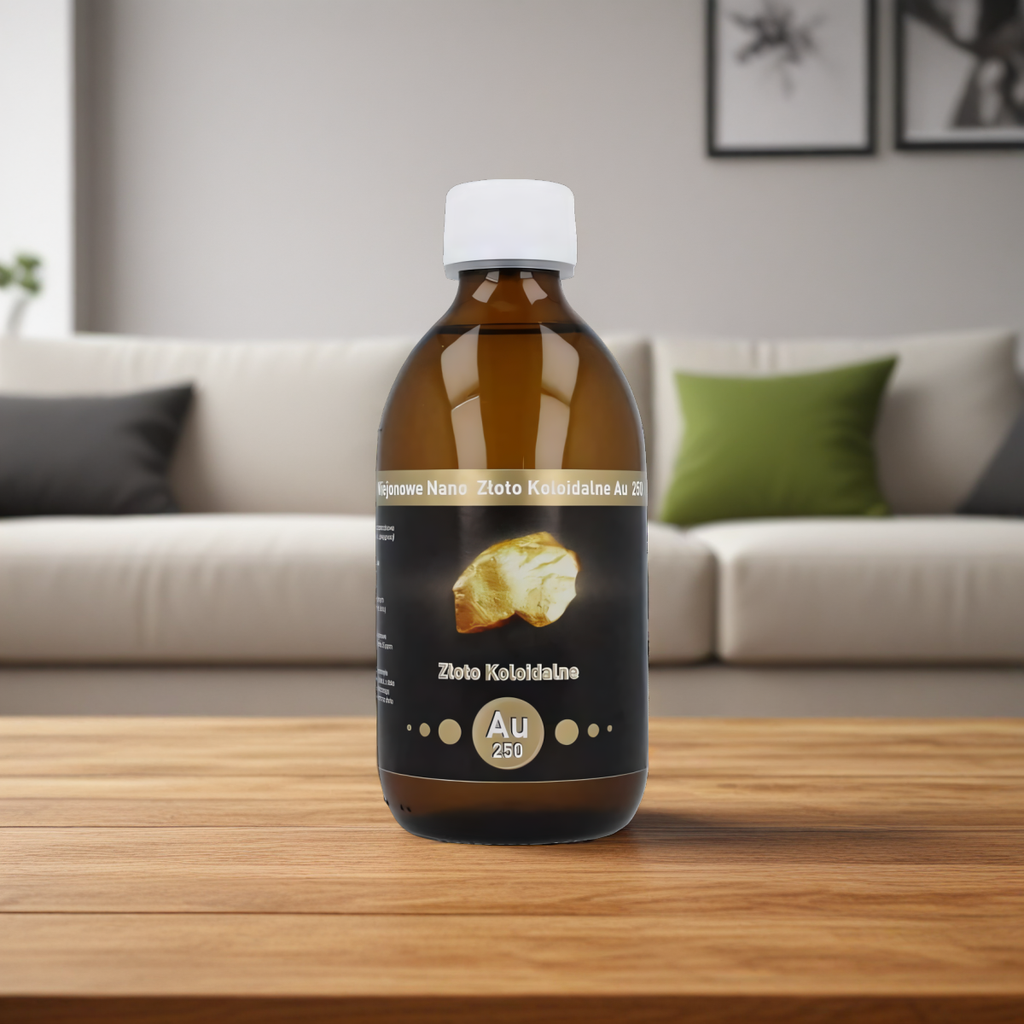 Niejonowe Nano Złoto Koloidalne AU 250 25 ppm Vitacolloids - 300 ml