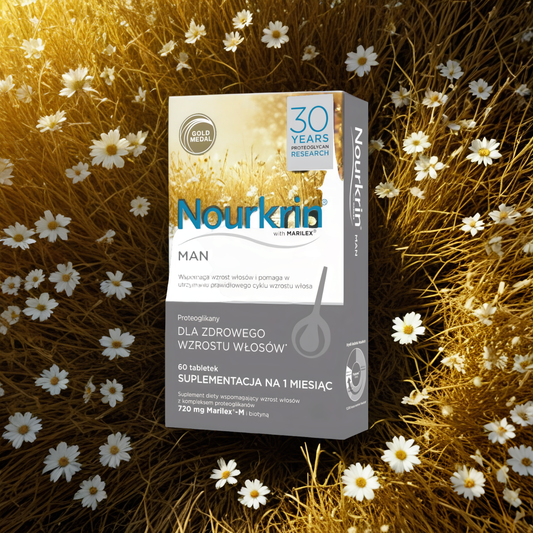 Nourkrin MAN - Naturalne wsparcie mocnych włosów u mężczyzn - 60 tabletek