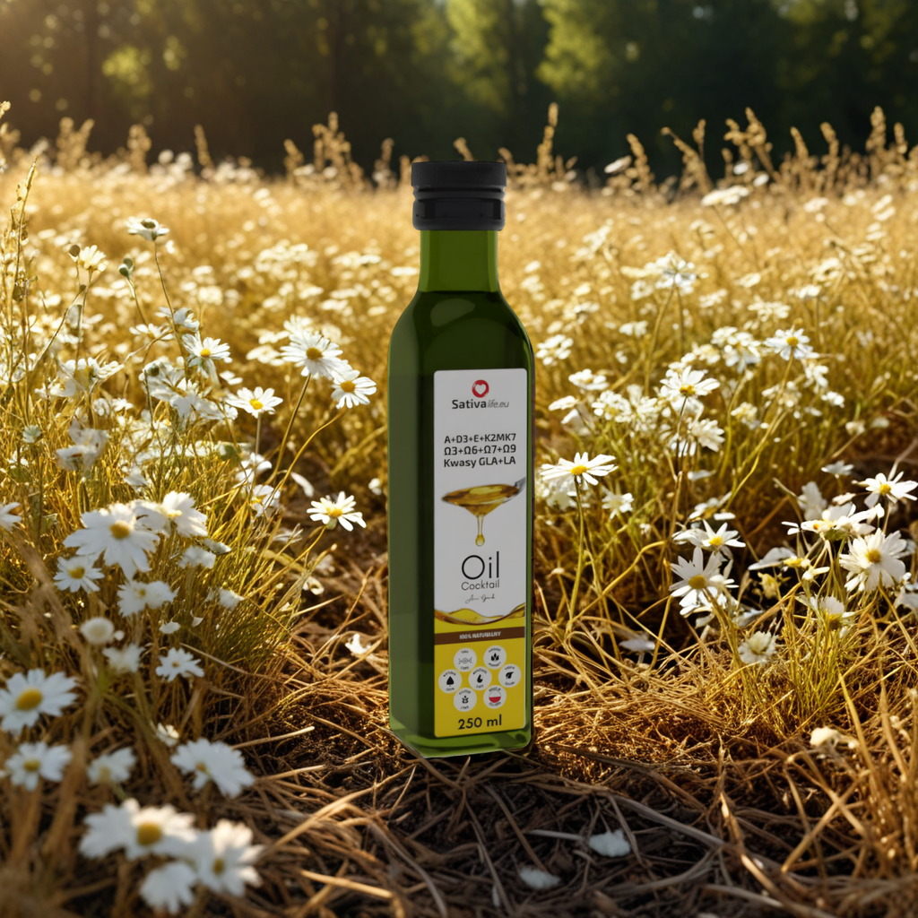Oil Coctail Sativa Life - Kompleks olejów i witamin dla Twojego zdrowia - 250 ml