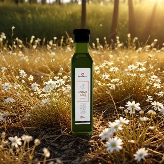 Olej Konopny Sativa Life - Naturalne kwasy omega 3-6-9 - 250 ml