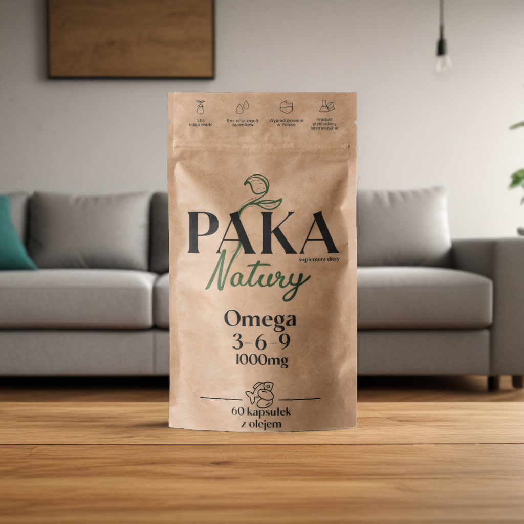 Omega 3-6-9 Paka Natury - Kwasy tłuszczowe Omega - 60 kapsułek miękkich