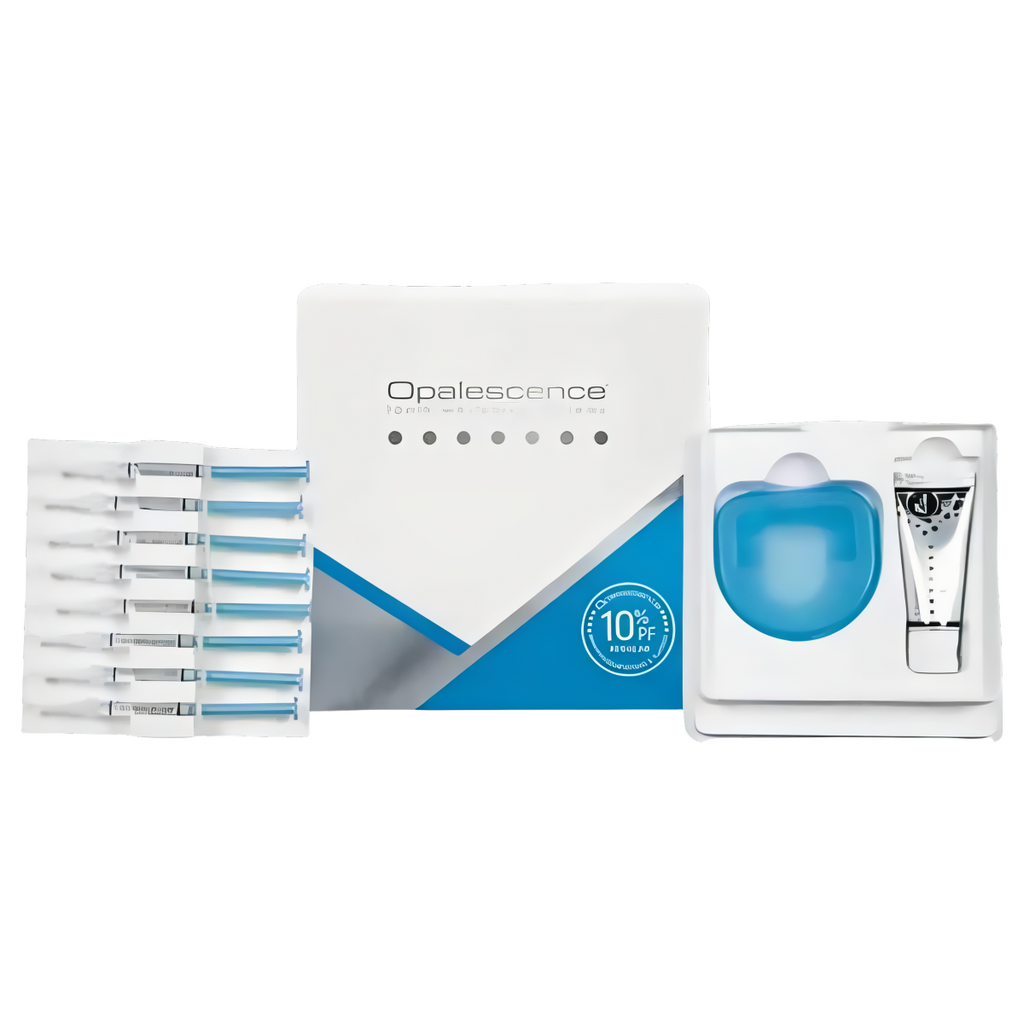 Opalescence PF 10% PA KIT Zestaw do wybielania zębów 8 strzykawek + pasta Original 28g + etui na nakładki (Smak: melon)